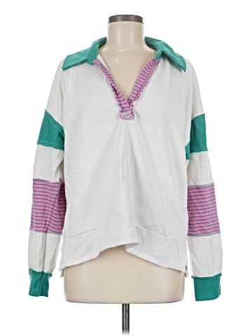 Hem & Thread Pullover Sweater (view 1)