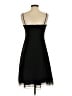 Ann Taylor 100% Polyester Solid Black Cocktail Dress Size 2 Petite - photo 2