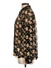 Lumiere 100% Polyester Floral Black Long Sleeve Blouse Size L - photo 5
