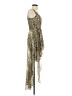 Lola 100% Polyester Metallic Gold Cocktail Dress Size S - photo 4