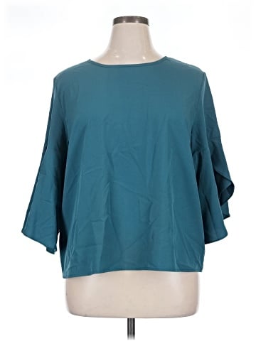Shein Curve Long Sleeve Blouse (view 1)