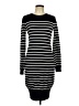 BCBGeneration Stripes Black Casual Dress Size L - photo 1