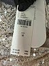 Flat White 100% Polyester Silver Long Sleeve Blouse Size M - photo 8