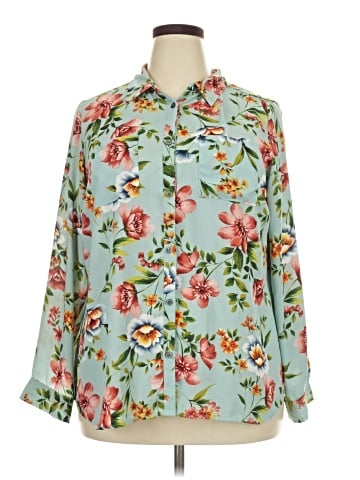 Roz & Ali 3/4 Sleeve Blouse (view 1)