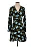 Sandro 100% Viscose Print Teal Casual Dress Size Sm (1) - photo 1