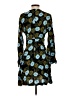Sandro 100% Viscose Print Teal Casual Dress Size Sm (1) - photo 2