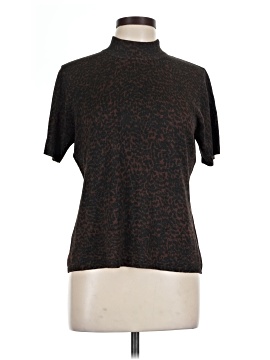 Nina Leonard Short Sleeve Turtleneck