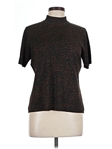 Nina Leonard Short Sleeve Turtleneck (view 1)