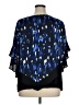 AGB 100% Polyester Blue Short Sleeve Blouse Size 1X - photo 2
