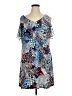 Roz & Ali Print Blue Cocktail Dress Size XL - photo 1