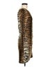 Grecerelle Animal Print Brown Cocktail Dress Size M - photo 4