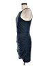 Aqua Solid Blue Casual Dress Size M - photo 5