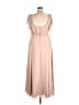 David's Bridal 100% Polyester Tan Cocktail Dress Size 24 - photo 2