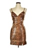JOA Metallic Brown Cocktail Dress Size M - photo 1
