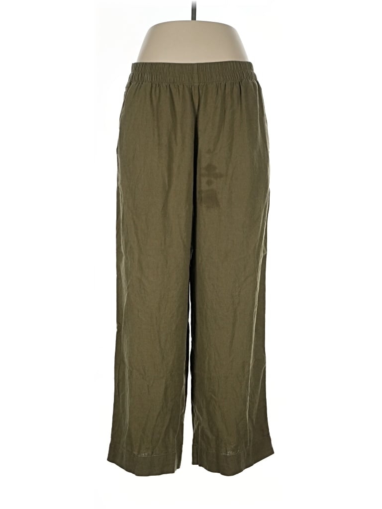 Pre-owned Old Navy Linen Pants In Green