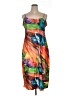 Natori 100% Polyester Tropical Orange Cocktail Dress Size XL - photo 1