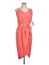 Chelsea28 100% Polyester Solid Orange Cocktail Dress Size L - photo 1