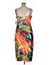 Natori 100% Polyester Tropical Orange Cocktail Dress Size XL - photo 2