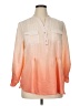Zac & Rachel Orange Long Sleeve Blouse Size XL - photo 1