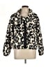 Active by Old Navy Animal Print Ivory Faux Fur Jacket Size L - photo 1