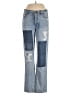 American Eagle Outfitters 100% Cotton Color Block Blue Jeans Size 10L - photo 1