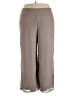 MSK 100% Polyester Solid Gray Casual Pants Size 2X - photo 1