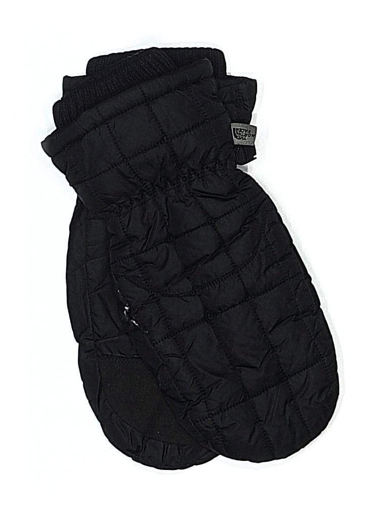 Pre-owned The North Face Mittens In Black