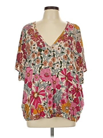 Natural Life Short Sleeve Blouse (view 1)
