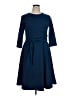 Assorted Brands 100% Terylene Solid Blue Casual Dress Size XL - photo 1