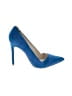Alice + Olivia 100% Leather Blue Heels Size EU 41 - photo 1