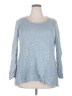 Live and Let Live Blue Pullover Sweater Size 2X - photo 1