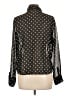 Old Navy Polka Dots Black Long Sleeve Blouse Size L - photo 2