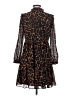 J.Crew 100% Polyester Animal Print Brown Casual Dress Size XXS - photo 2