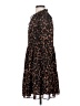J.Crew 100% Polyester Animal Print Brown Casual Dress Size XXS - photo 5