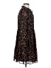 J.Crew 100% Polyester Animal Print Brown Casual Dress Size XXS - photo 4