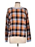Ann Taylor Plaid Orange Pullover Sweater Size L - photo 1
