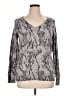Apt. 9 Animal Print Silver Pullover Sweater Size XL - photo 1