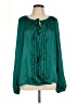 Willi Smith 100% Polyester Teal Long Sleeve Blouse Size L - photo 1