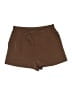 Alya 100% Polyester Solid Brown Shorts Size L - photo 1