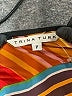 Trina Turk 100% Polyester Color Block Brown Long Sleeve Blouse Size P (petite) - photo 7