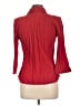 Fred David Red 3/4 Sleeve Blouse Size L - photo 2