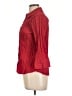 Fred David Red 3/4 Sleeve Blouse Size L - photo 5