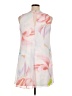 Calvin Klein 100% Polyester Graphic White Casual Dress Size 14 - photo 2