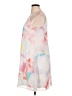 Calvin Klein 100% Polyester Graphic White Casual Dress Size 14 - photo 5