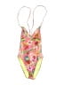 Hobie Floral Pink One Piece Swimsuit Size Sm - photo 1