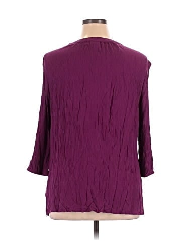 Croft & Barrow 3/4 Sleeve Blouse (view 2)