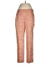 J.Crew 100% Polyester Print Pink Casual Pants Size 6 - photo 1