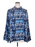 Appleseeds Blue Long Sleeve Blouse Size 2X - photo 1