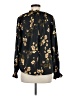 Blu Pepper 100% Polyester Black Long Sleeve Blouse Size M - photo 2