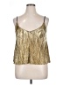 Charlotte Russe 100% Polyester Metallic Gold Sleeveless Top Size XL - photo 1
